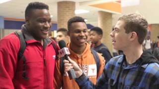 Crazy Kid Celebrates Birthday In School Hallway