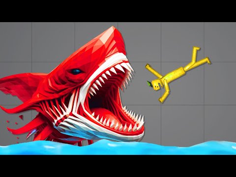 WILD Monsters EAT RAGDOLLS in Melon Sandbox Melon Playground Mod Gameplay movie - YouTube