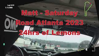 Road Atlanta Lemons Race - Saturday Matt - 2023
