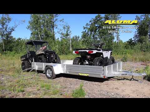 2025 ALUMA 81 Series Tandem Axle Utility Trailers Bi-fold Tailgate Side Ramp 180 in. in North Bend, Oregon - Video 1