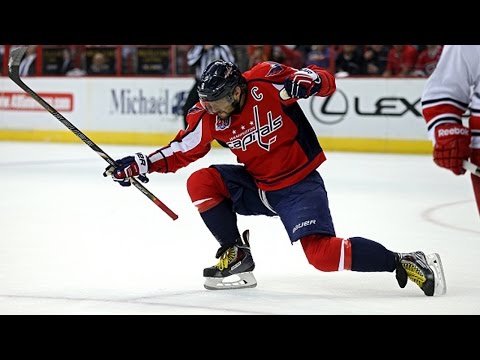 Ovechkin nets his 50th goal on a laser top-shelf