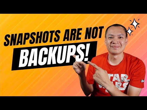 Snapshots vs Backups vs Replications