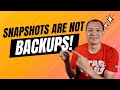 Snapshots Vs Backups Vs Replications