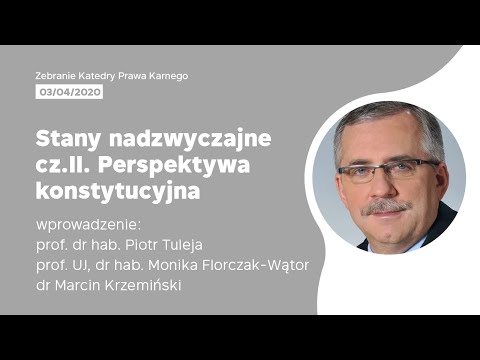 2020.04.03 Stany nadzwyczajne - perspektywa konstytucyjna