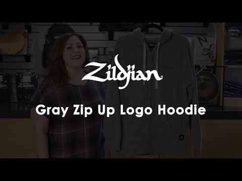 Zildjian Gray Zip-Up Hoodie Medium