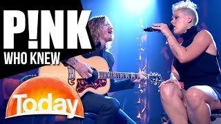 P!NK performs &#39;Who Knew&#39; | TODAY Show Australia