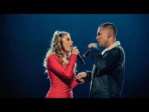 Hanna Ferm och Liam ”Liamoo” Cacatian Thomassen sjunger Love me harder i Idol 2017