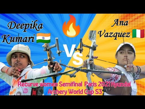 Deepika Kumari vs Ana Vazquez | Paris 2021 Archery World Cup Semifinal Highlights 🏹🇮🇳🇲🇽