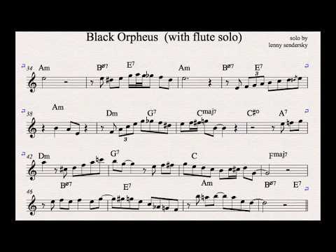 Black Orpheus - PlayBack with  FLUTE SOLO