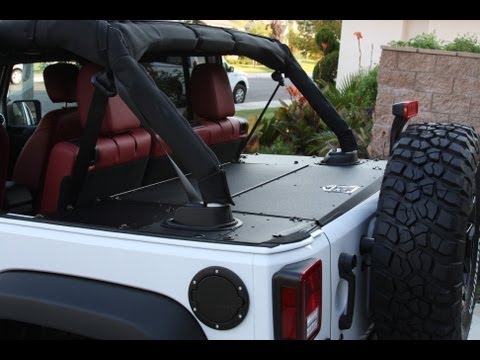Aries Automotive Security Cargo Lid Install on Jeep Wrangler (RockTrooper)