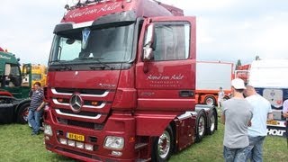 preview picture of video 'Van Aalst Transport Mercedes Actros MP3 loud pipe Lopik Truck festival'