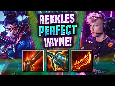 REKKLES PERFECT GAME WITH VAYNE! - KC Rekkles Plays Vayne ADC vs Sena! | Season 2022