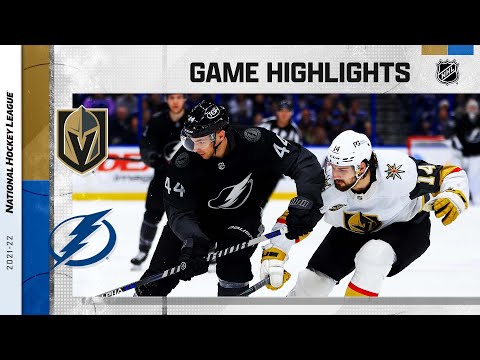 Golden Knights @ Lightning 1/29/22 | NHL Highlights