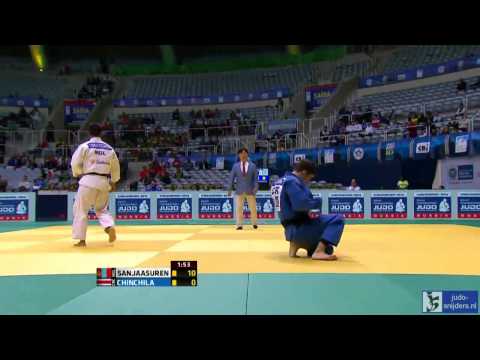 Judo 2013 World Championship Rio de Janeiro: Sanjaasuren (MGL) - Chinchila (CRC) [-66kg]