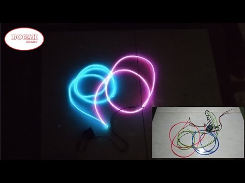 Tutorial,How to Connect El Wire Neon Lights