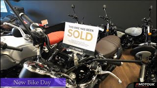 New Bike Day, Picking up my 2022 Triumph Bonneville T120 Black