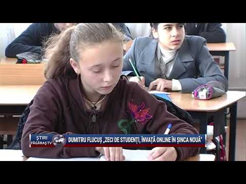 Dumitru Flucus „Zeci de studenti, invata online in Sinca Noua“