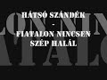 Fiatalon nincsen szép halál