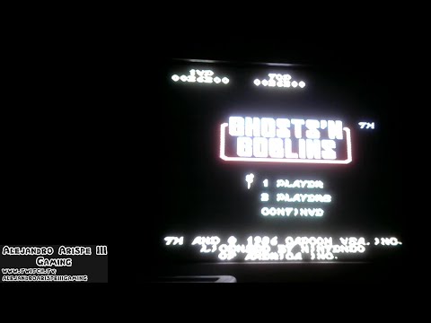 Ghosts 'N Goblins (NES) On My CRT TV Live Stream - Alejandro Arispe III Gaming