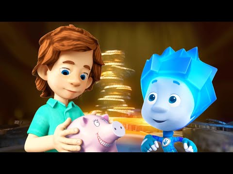 How to save money 💵 | @The Fixies | Cartoons for Children | #PiggyBank - Kingdom Kids Zone, Little Learners - The Fixies