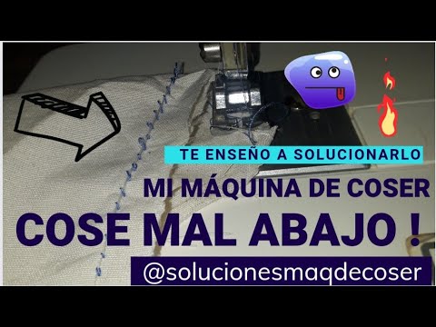 Cose mal abajo mi maquina de coser ! como lo soluciono? mira el video completo!