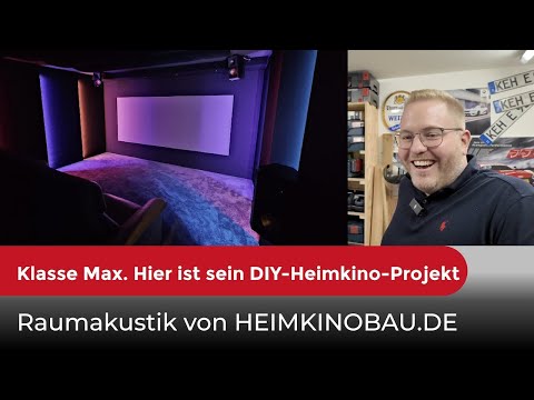 Selbstbau auf höchstem Niveau: Großes Kino bei Max mit den Akustikplänen von HEIMKINOBAU.de