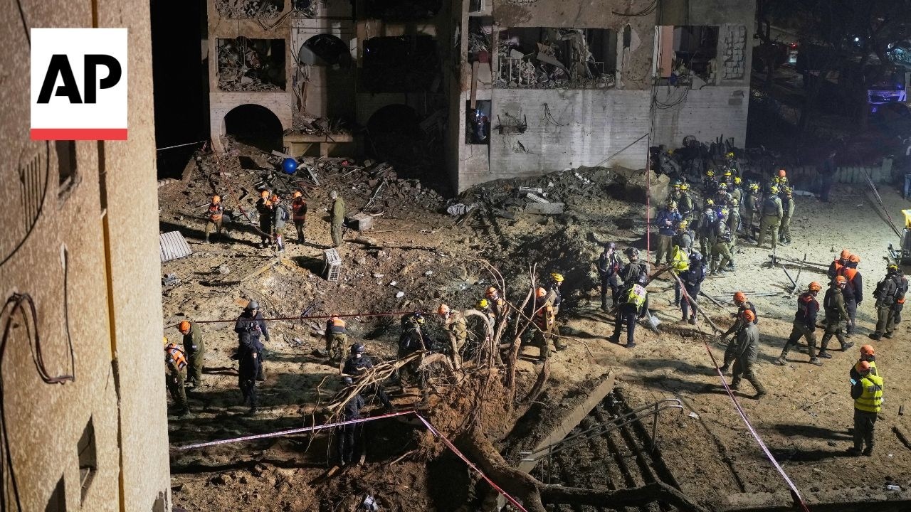 Video | Dozens injured in Israel after Iranian missile strikes target areas near nuclear research center