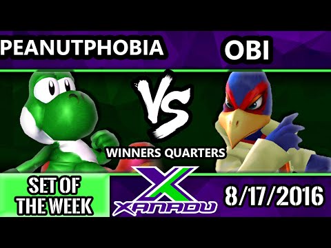 S@X 163 - Peanutphobia (Yoshi) Vs. Obi (Falco) SSBM Winners Quarters - Smash Melee