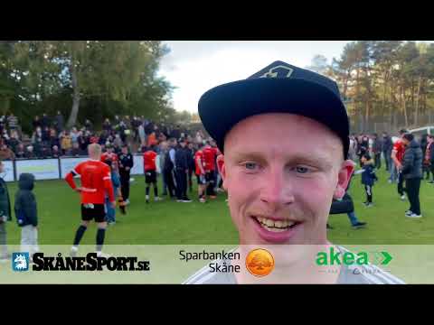 Otto Larsson Wågert om seriesegern med Kristianstad FC.