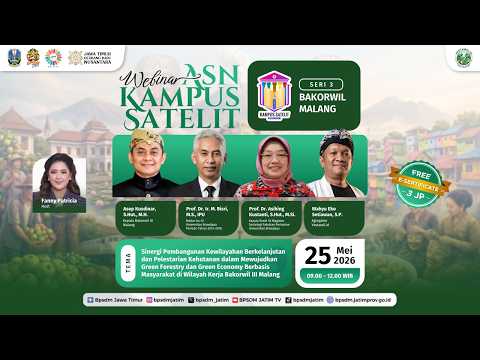 Webinar ASN Kampus Satelit 2026 - Sinergi Pembangunan Kewilayahan Berkelanjutan