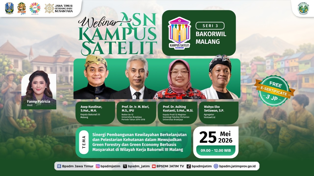 Webinar ASN Kampus Satelit 2026 - Sinergi Pembangunan Kewilayahan Berkelanjutan