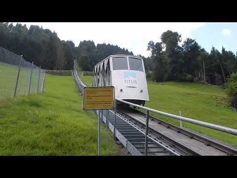 Gerschnialpbahn Abfahrt Engelberg zur Gerschnialp Standseilbahn Schweiz