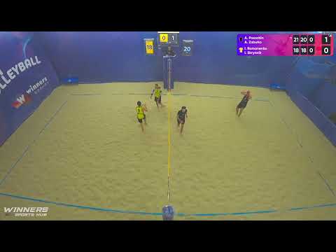 12:15 A. Pasazhin / A. Zabuha - I. Romanenko / I. Skrynnik 21.11.2022 | Winners Beach Volleyball