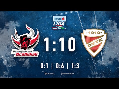 Gólösszefoglaló - EL 218 - Dunaújvárosi Acélbikák - DVTK Jegesmedvék 1:10 20220219
