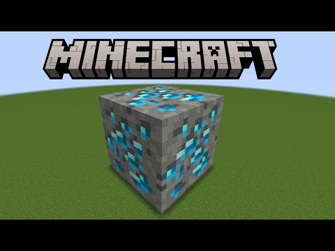 How To Build Giant Diamond Ore In Minecraft