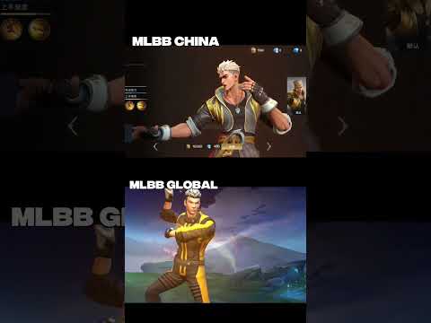 MLBB CHINA VS MLBB GLOBAL CHOU VERSION 🔥 #mobilelegends #mlbb #shorts