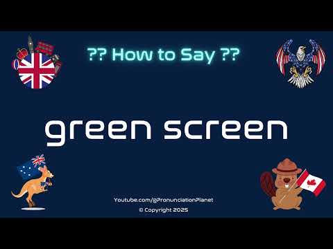 🟢 🎥 How to Pronounce green screen? (CORRECTLY) | Pronunciation Planet