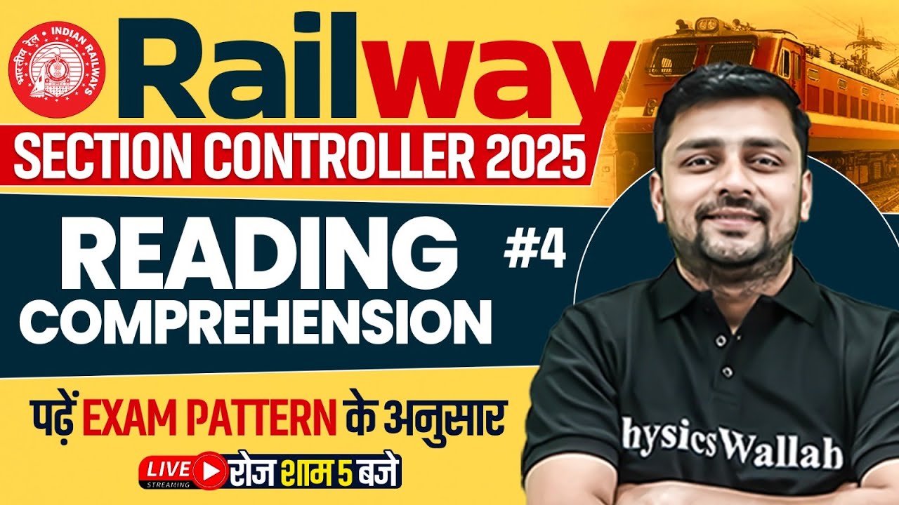 RRB Section Controller Classes 2025 | Reading Comprehension #3 | Reading Comprehension By Aditay Sir