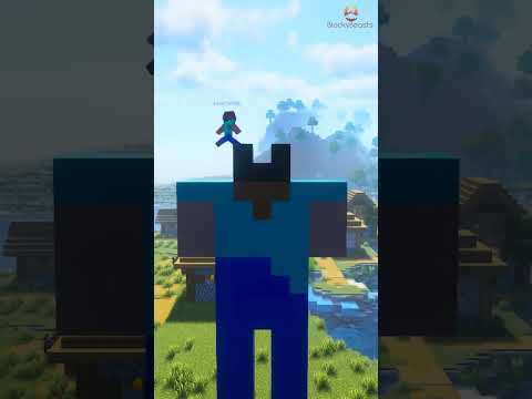 EPIC: Creating Steve in Minecraft #shorts