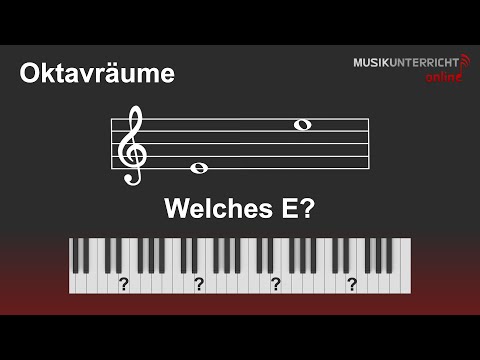 Notenlesen: Oktavräume – Wie unterscheidet man Töne, die gleich heißen?
