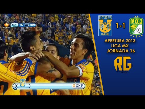 TIGRES 1-1 LEÓN | JORNADA 16 APERTURA 2013 | LIGA MX | RESUMEN GOLES