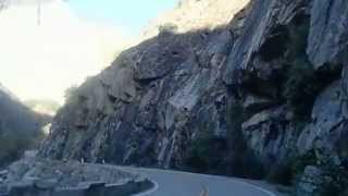 Driving in Kings Canyon Scenic Byway