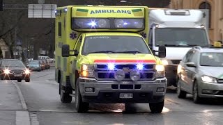 preview picture of video '2x Chevrolet Ambulance Uppsala [SE | 11.2014]'
