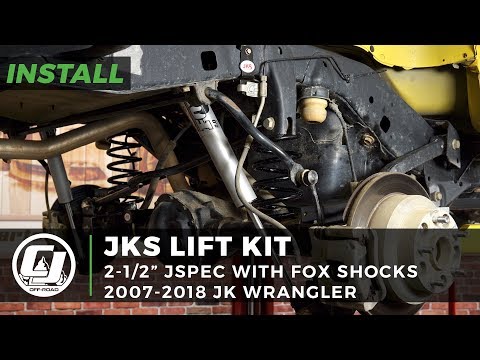 2007-2018 Jeep Wrangler JK Install: JKS Manufacturing JSPEC 2-1/2" Suspension Lift Kit w/ FOX Shocks