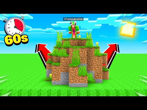 UNBELIEVABLE! LAVA RISES EVERY SECOND in MINECRAFT!