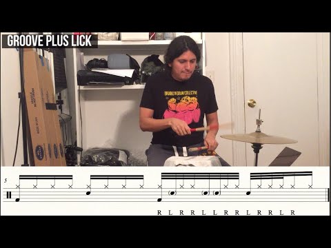Drums - Kick Snare Hat #54   Paradiddlediddlediddle Inv Paradiddle Idea