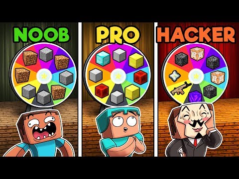 Minecraft - RUOTA DI COSTRUZIONE MISTERIOSA! (NONIERO contro PROFESSIONISTA contro HACKER)
