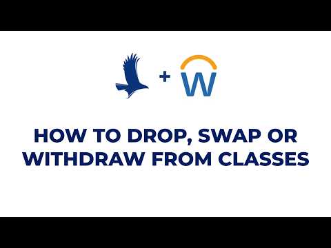 How To Drop Swap Or Withdraw From Classes