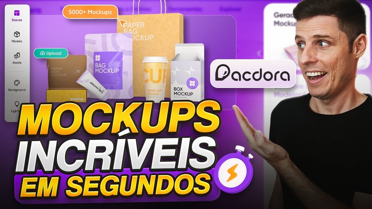A ferramenta MAIS PODEROSA para criação de Mockups e Embalagens 3D - Pacdora!