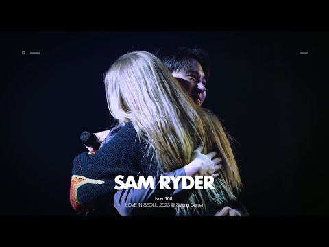 231110 Sam Ryder 샘라이더 내한 - Tiny Riot (encore) + Back In Love (w/ 김민석 of 멜로망스) @ LOVE IN SEOUL 2023